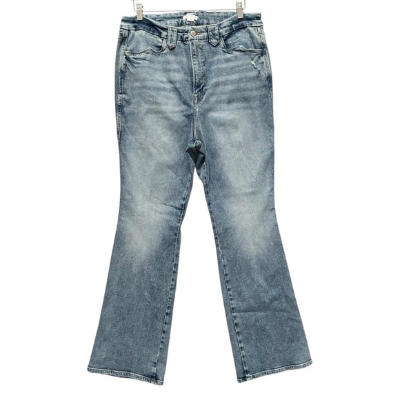 Good American Good Curve Bootcut Stretch Denim Jeans Size 18 - Picture 1 of 9